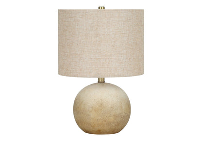 Beige or Gray Concrete Table Lamp