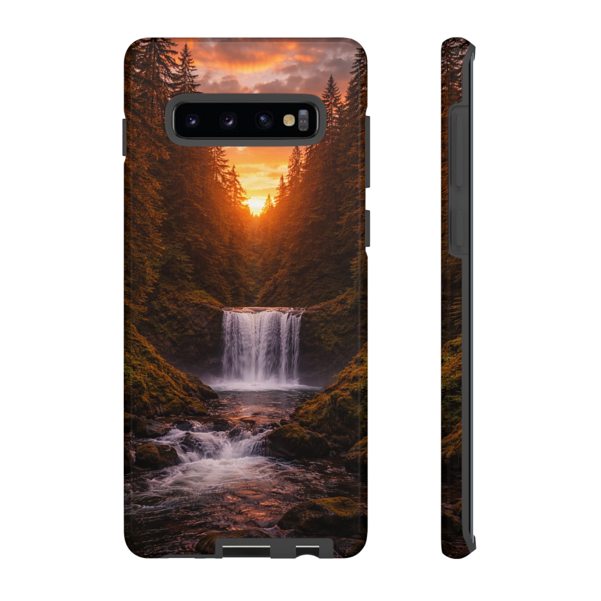 Evergreen Waterfall Phone Case phone case with nature-inspired artwork - product view 11