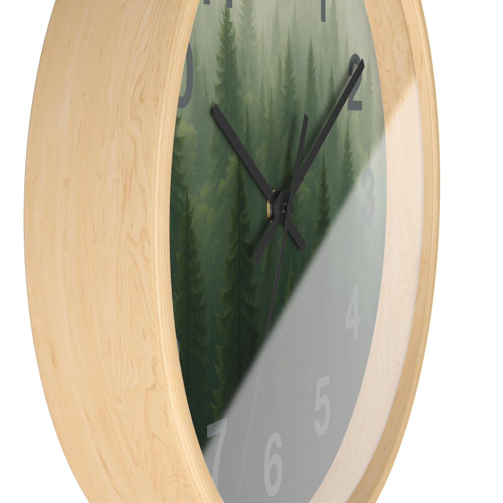The Quiet Forest Wall – Nature wall clock with nature-inspired artwork - product view 5
