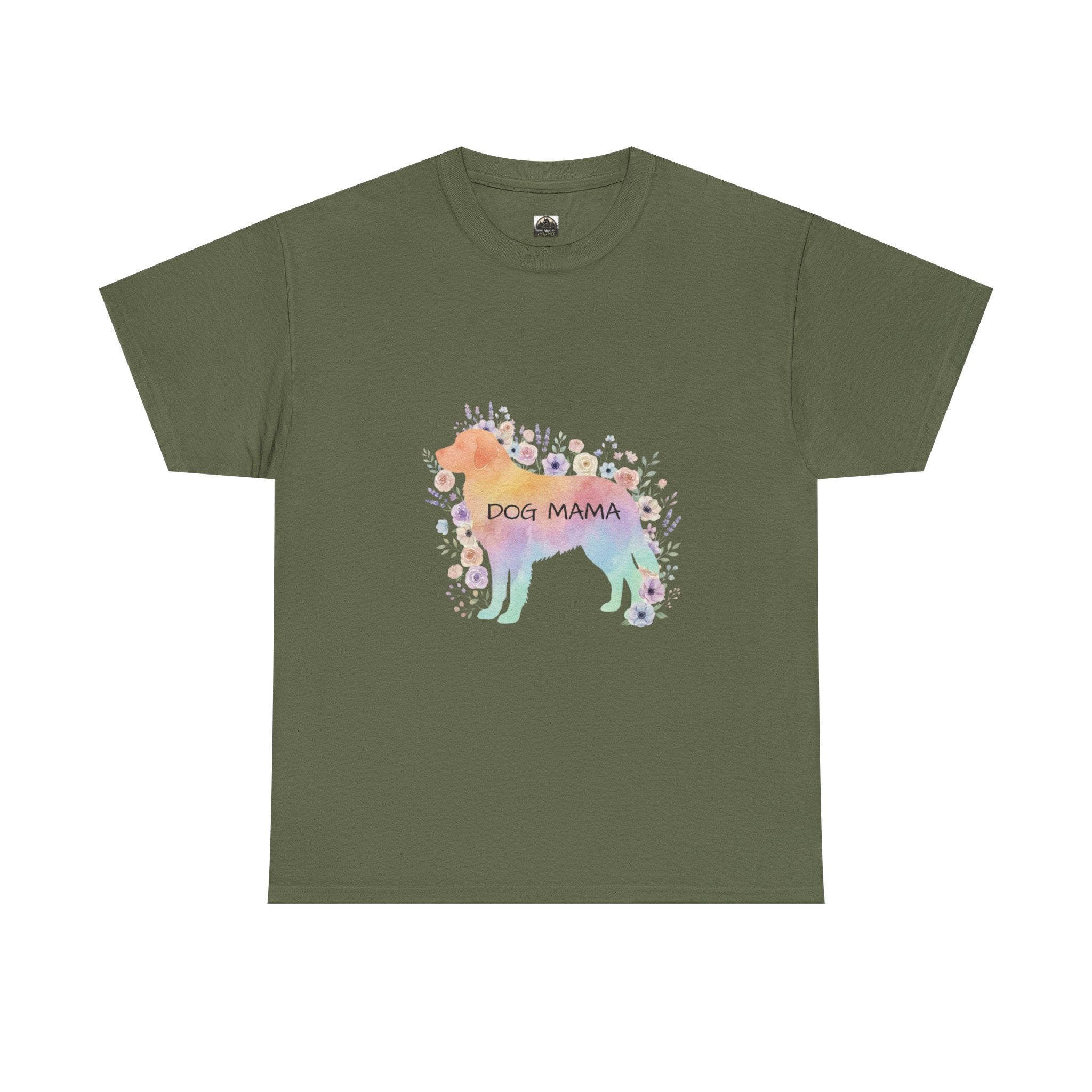Dog Mama Pastel T t-shirt with nature-inspired artwork - product view 6