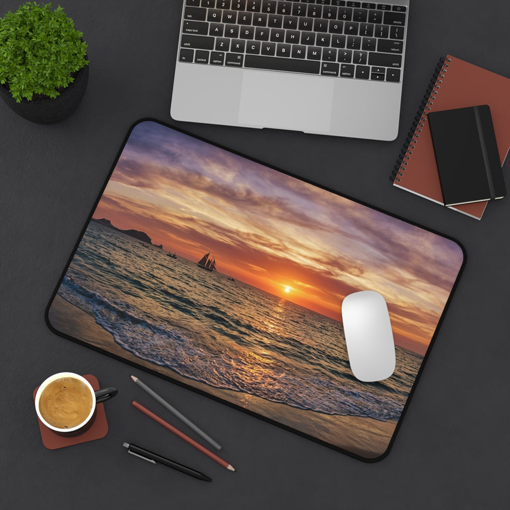 Ocean Sunset desk mat with nature-inspired artwork - product view 9