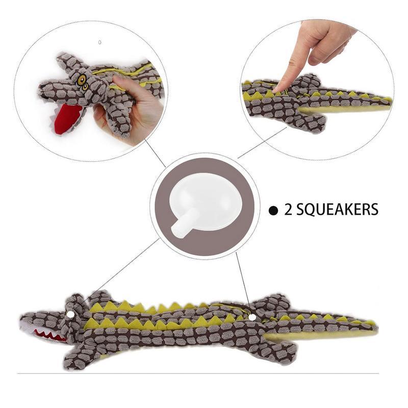 Plush Dog Toy Animals Shape Bite Resistant Squeaky Toys Corduroy Dog uncategorized / needs cleanup with nature-inspired artwork - product view 3