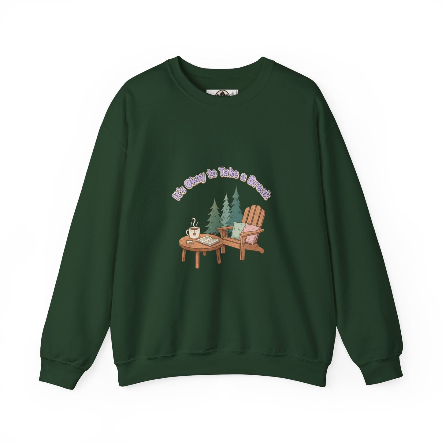 Mental Health Awareness Sweatshirt — "It's Okay to Take a Break"