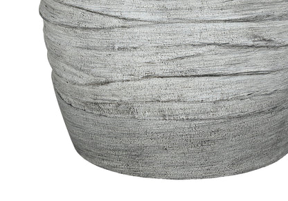 Gray Textured Resin Table Lamp