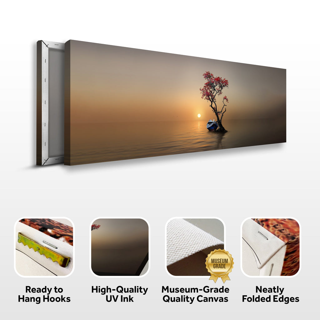 Alone Tree Canvas Iv wall art with nature-inspired artwork - product view 2