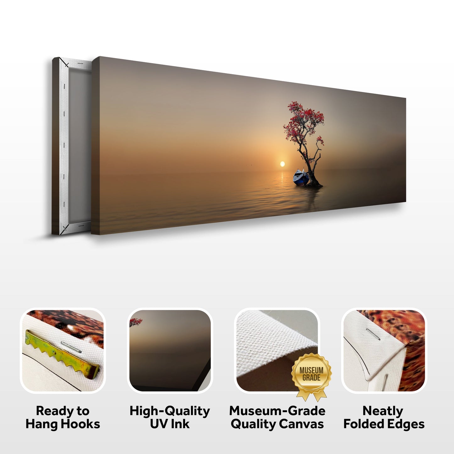 Alone Tree Canvas Iv wall art with nature-inspired artwork - product view 2