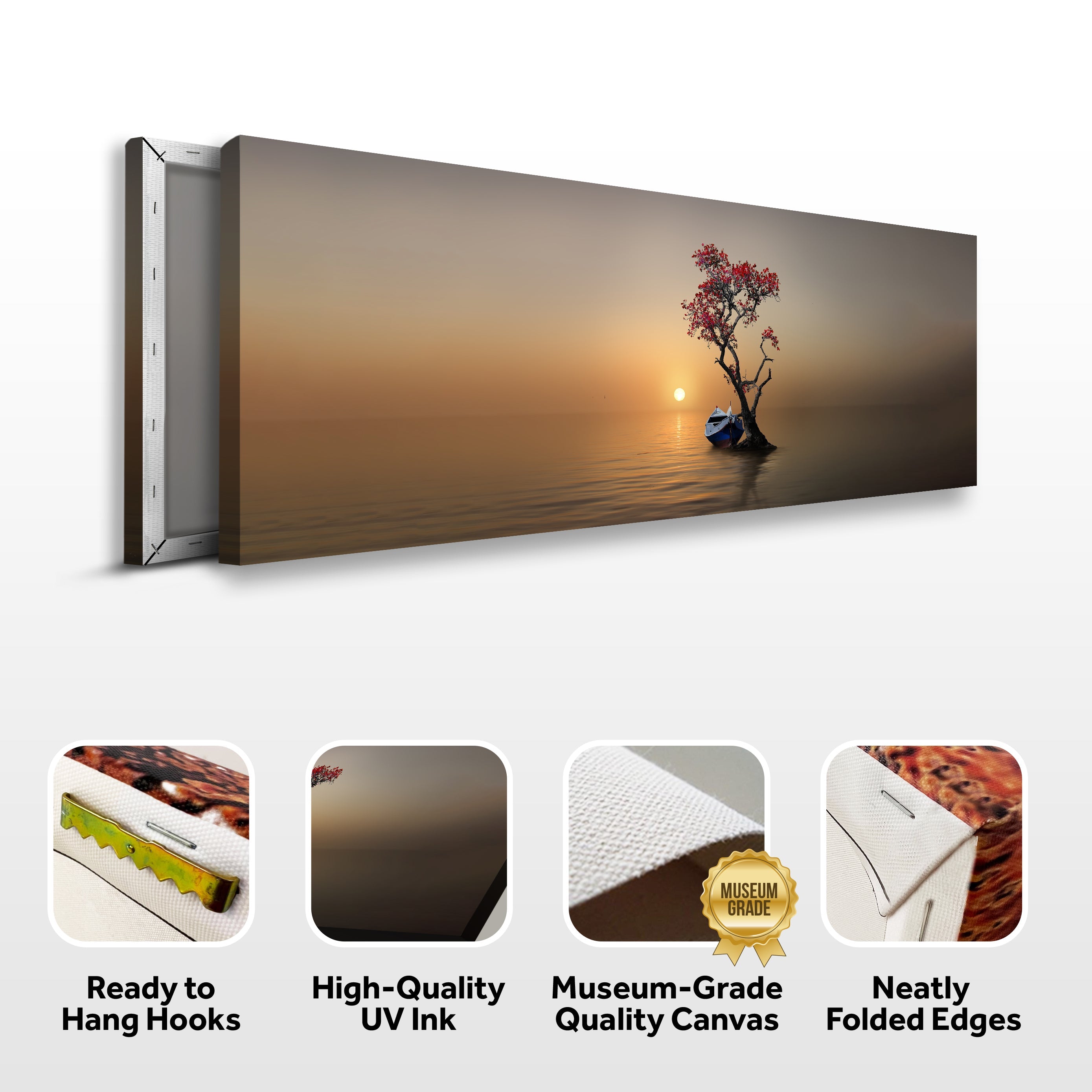 Alone Tree Canvas Iv wall art with nature-inspired artwork - product view 2