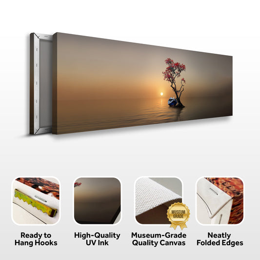 Alone Tree Canvas Iv wall art with nature-inspired artwork - product view 2