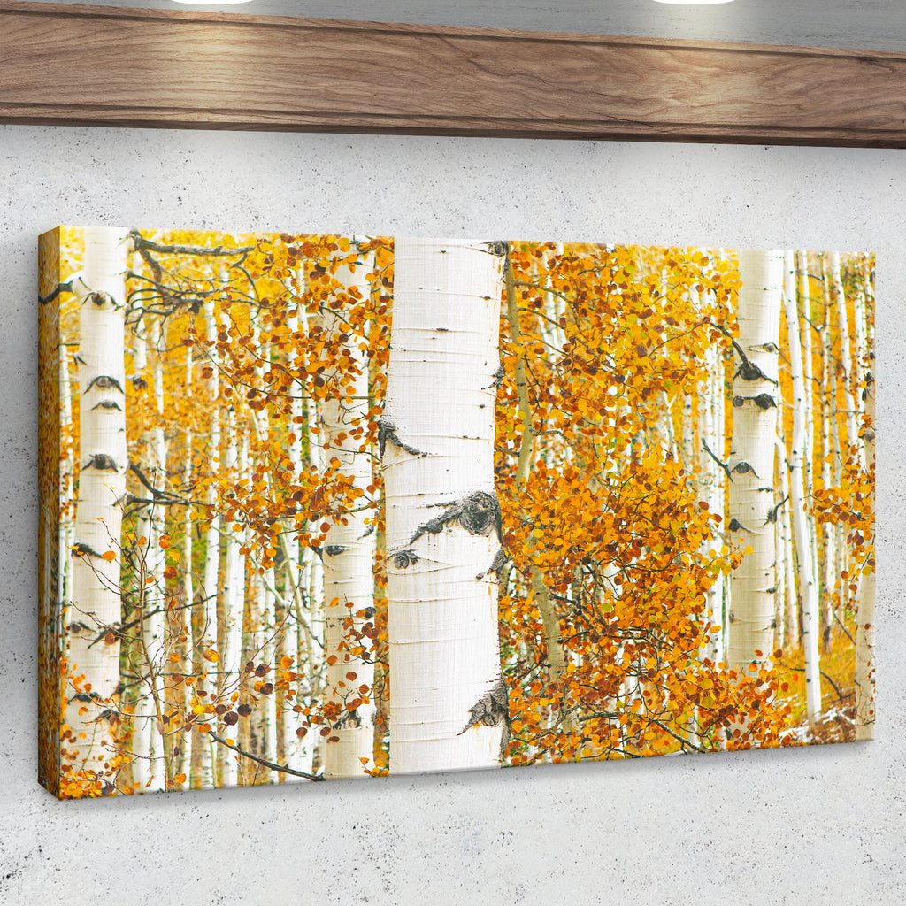 Autumn Tree Barks Canvas wall art with nature-inspired artwork - product view 2