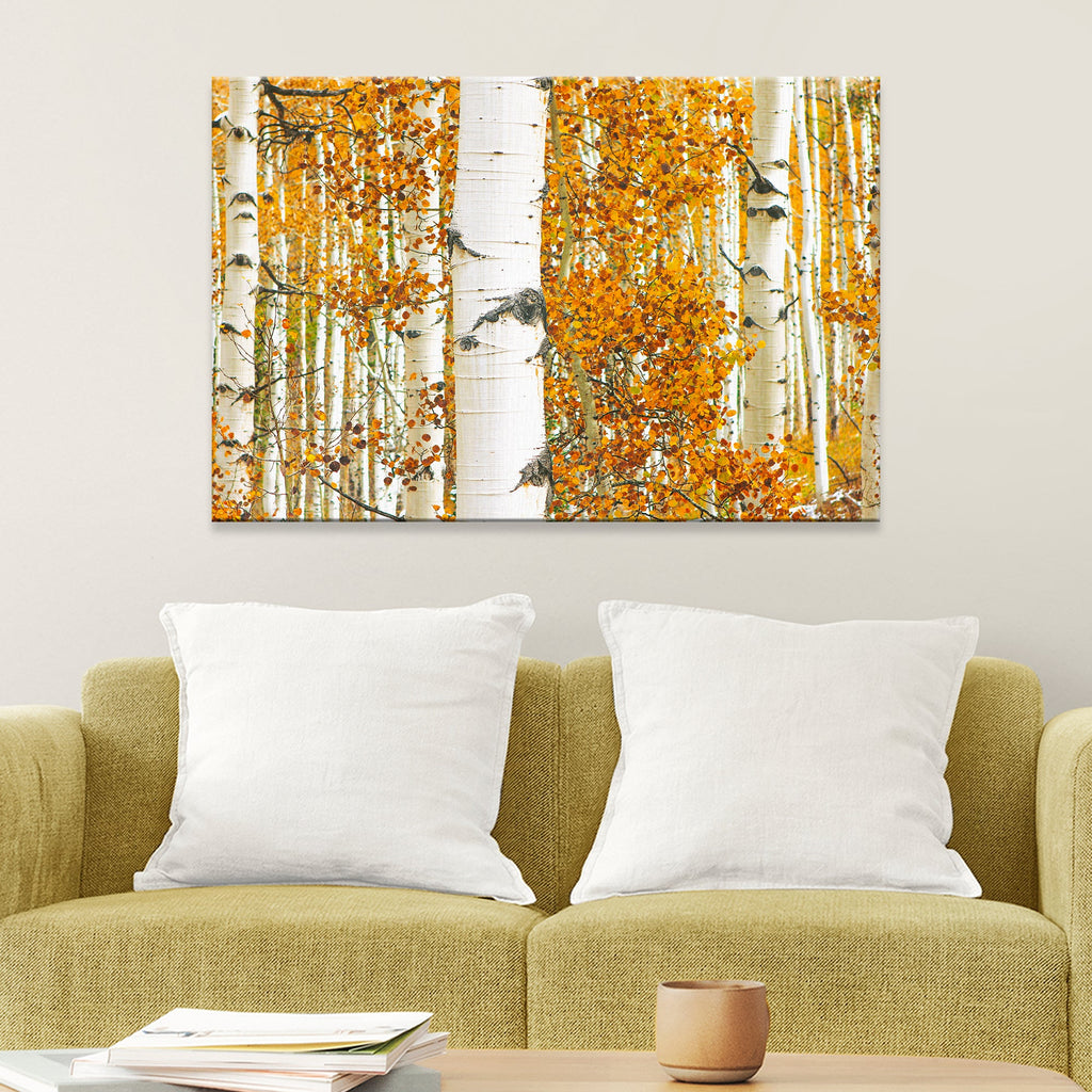 Autumn Tree Barks Canvas wall art with nature-inspired artwork