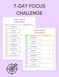 7-Day Focus Challenge uncategorized / needs cleanup with nature-inspired artwork
