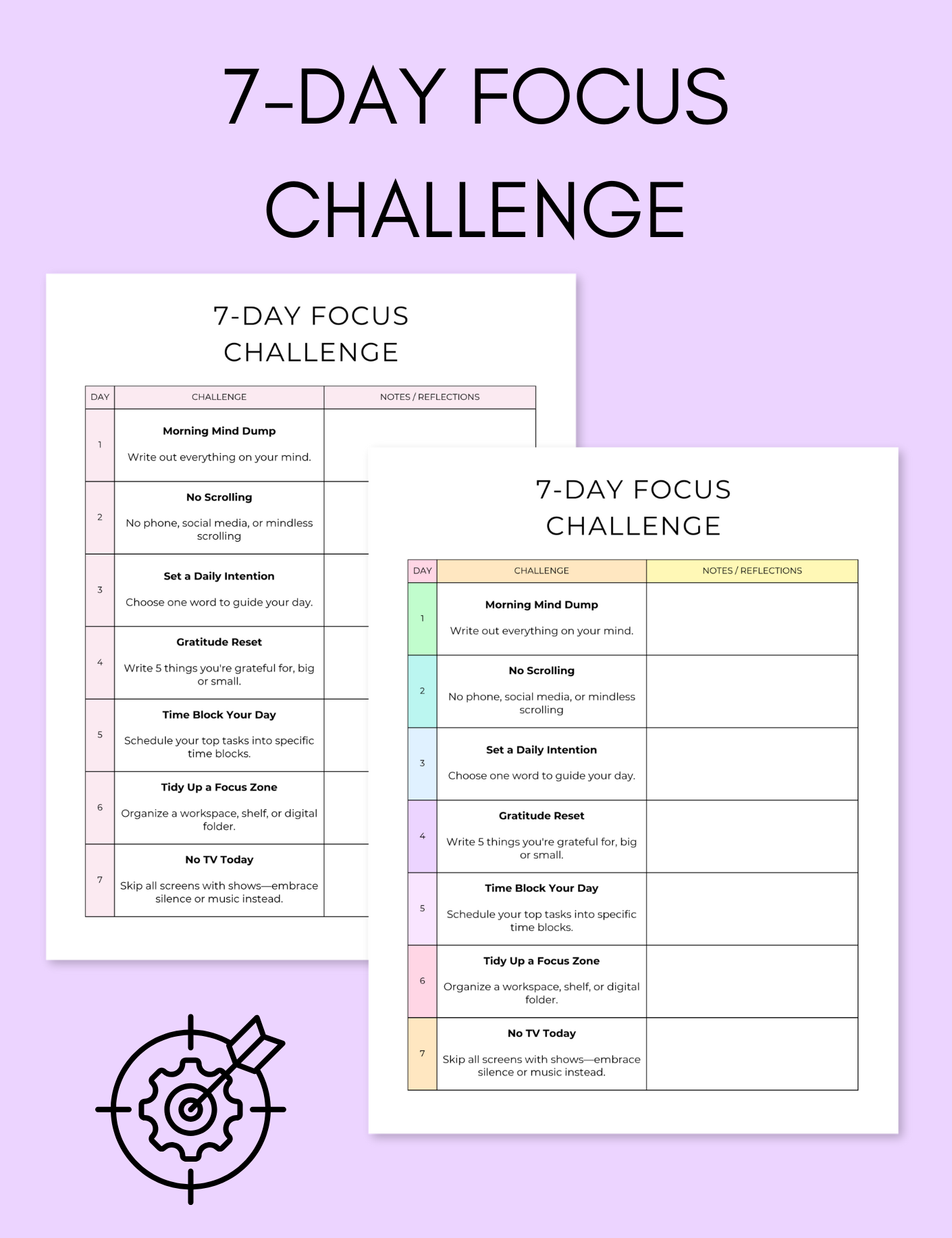 7-Day Focus Challenge uncategorized / needs cleanup with nature-inspired artwork