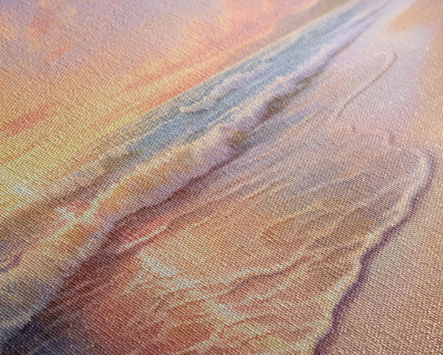 3 Panel Oil Painting Ocean Sunset | Framed Canvas Print