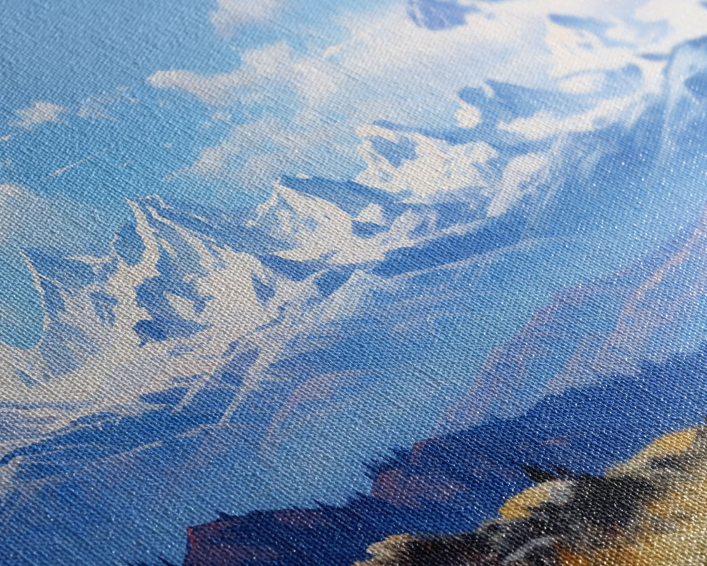 3 Panel Rocky Mountains | Framed Canvas Print