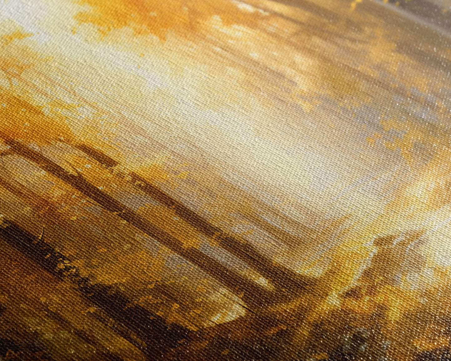 3 Panel Golden Hour Forest | Framed Canvas Print