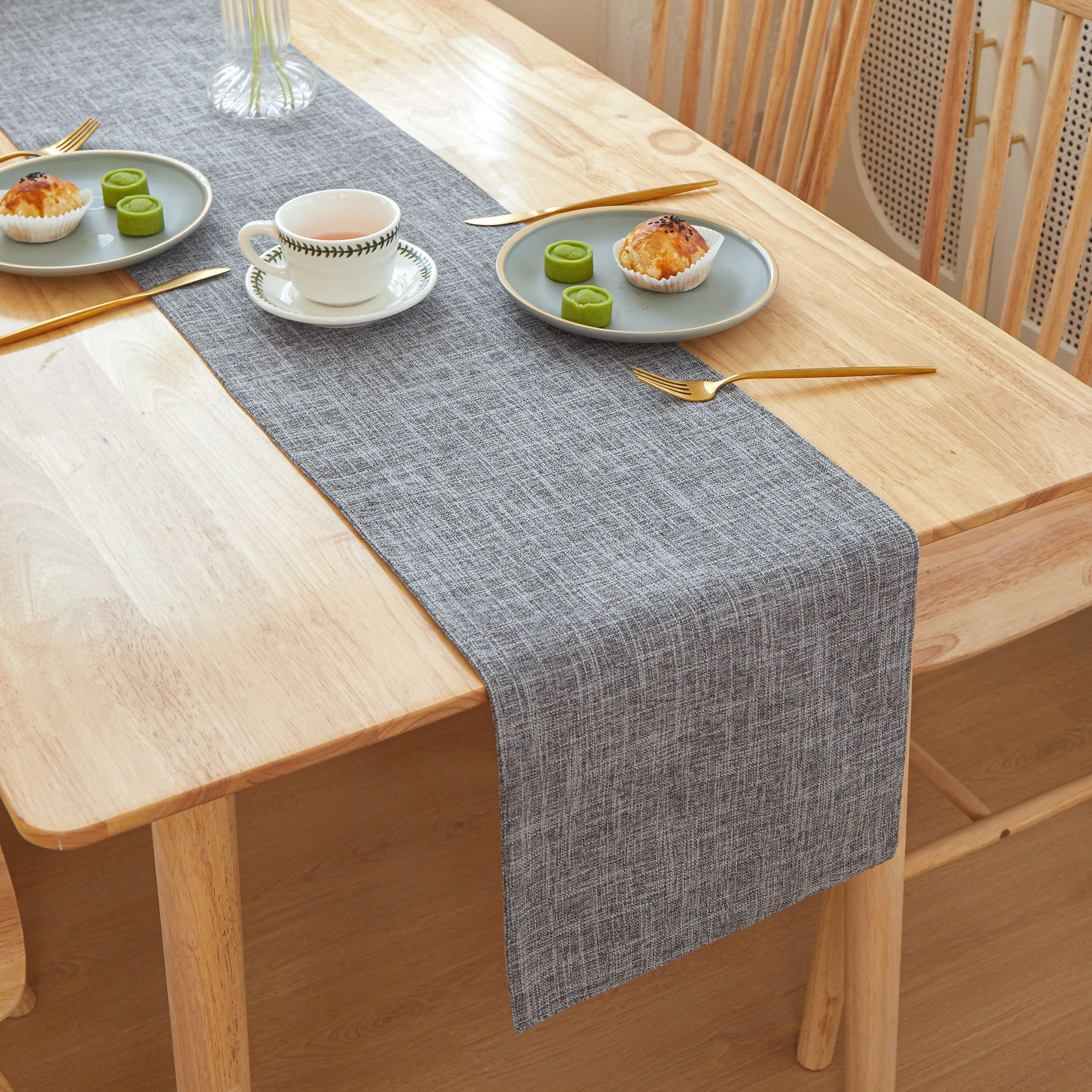 Table Cloth Flat Edges Size 12"w X 71" L ftr with nature-inspired artwork - product view 9