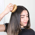 Bamboo Stimulating Scalp Massager uncategorized / needs cleanup with nature-inspired artwork