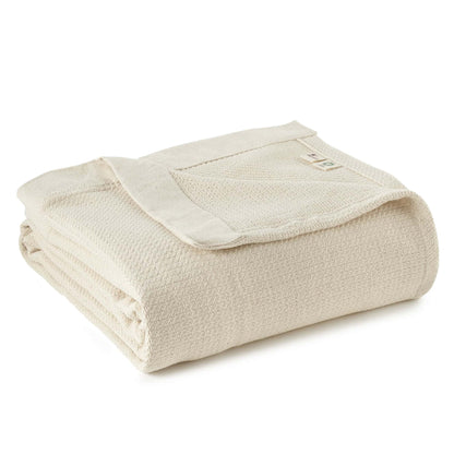 Organic Woven Blanket blanket/throw with nature-inspired artwork