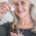 Brightening Serum Vitamin C face serum with nature-inspired artwork