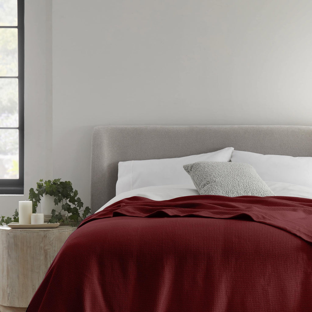 Organic Woven Blanket blanket/throw with nature-inspired artwork - product view 4