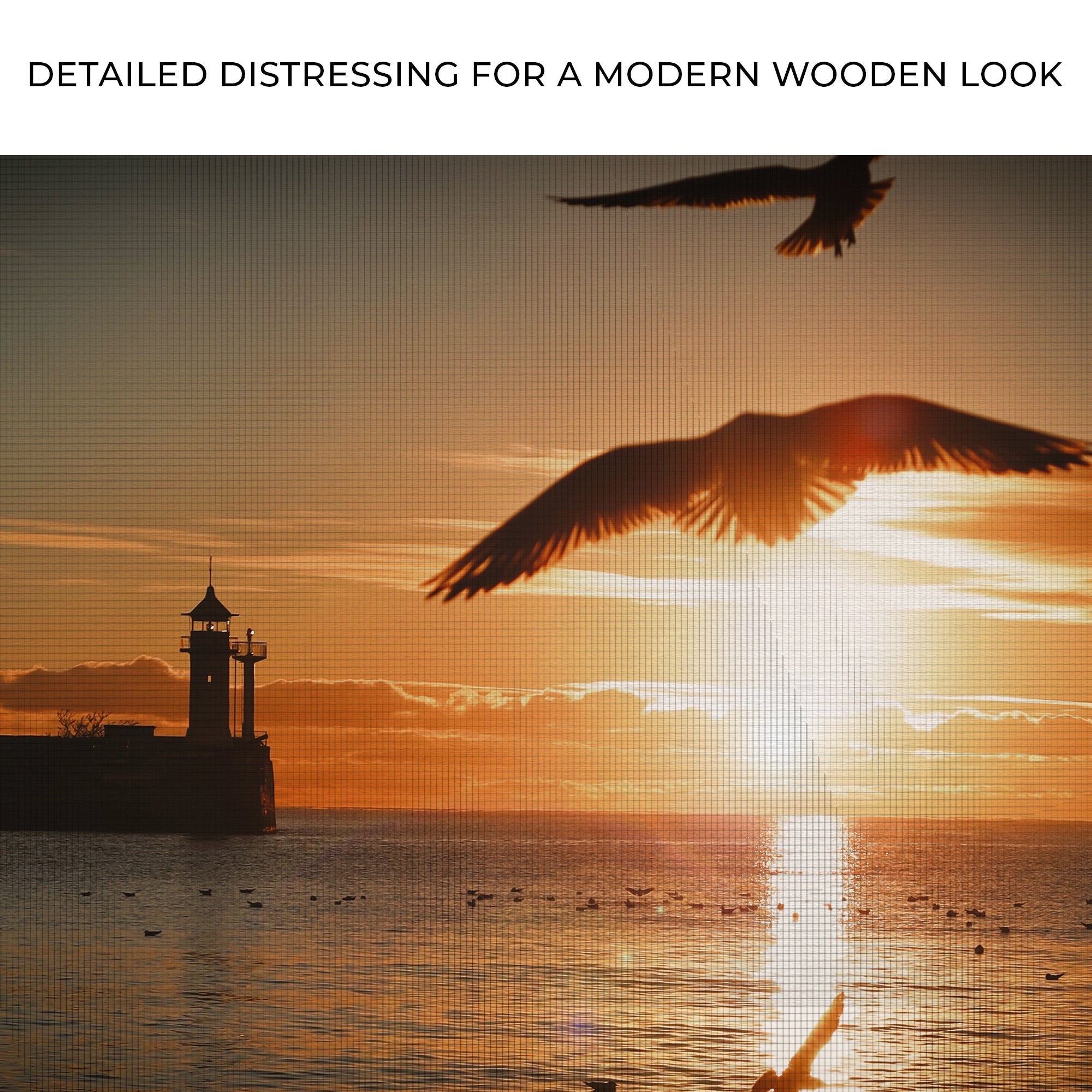 Birds On Magical Sunrise Canvas wall art with nature-inspired artwork - product view 4