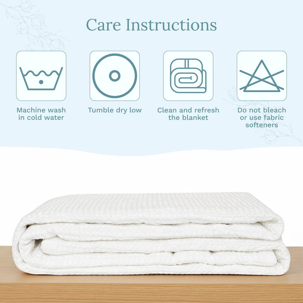 Waffle Weave Blanket home decor with nature-inspired artwork - product view 28