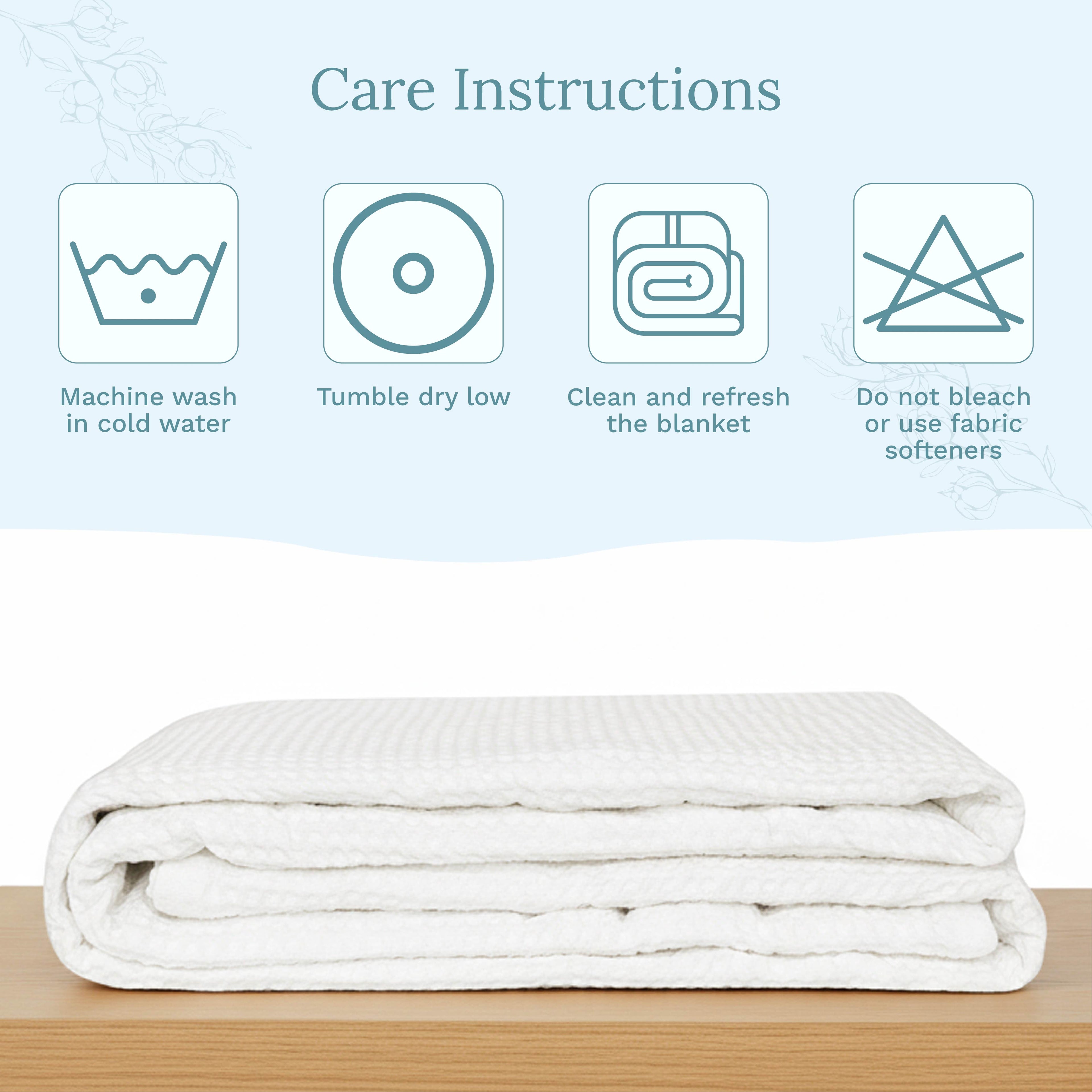 Waffle Weave Blanket home decor with nature-inspired artwork - product view 28