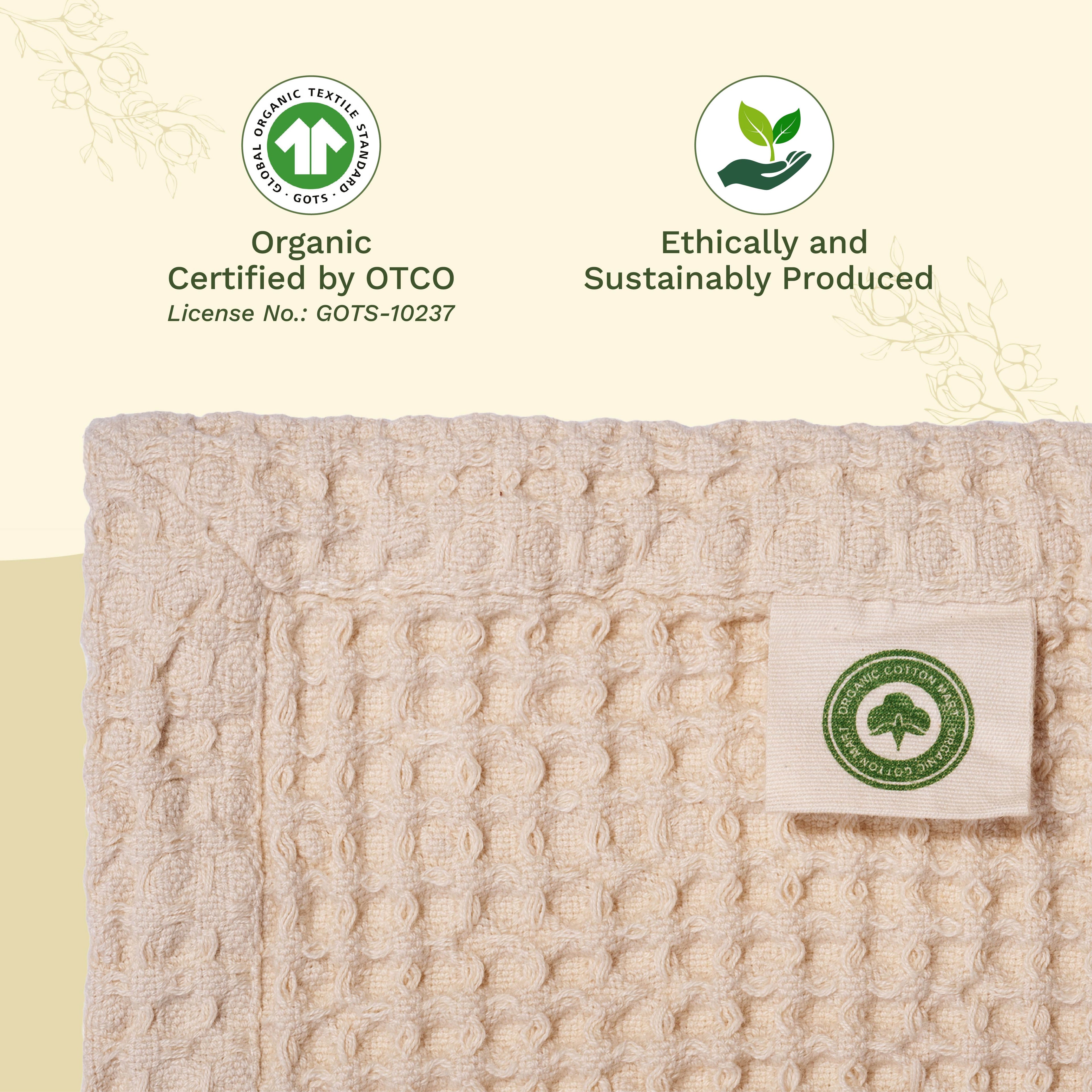 Waffle Weave Blanket home decor with nature-inspired artwork - product view 3