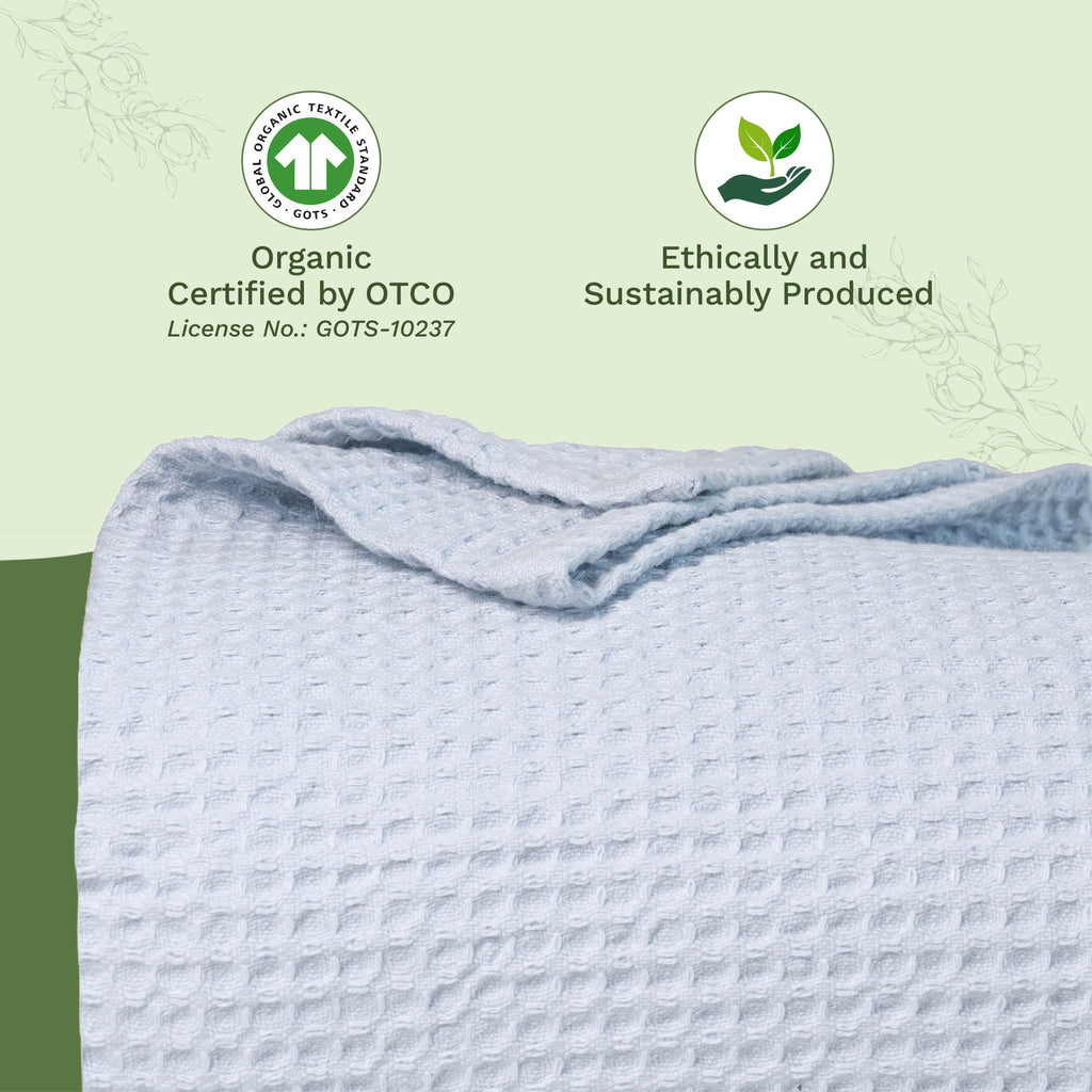 Waffle Weave Blanket home decor with nature-inspired artwork - product view 31