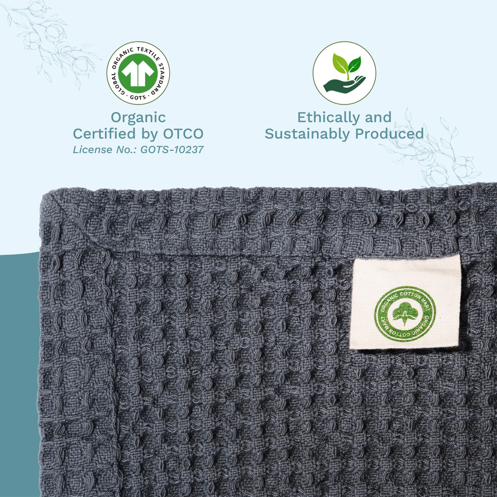 Waffle Weave Blanket home decor with nature-inspired artwork - product view 17