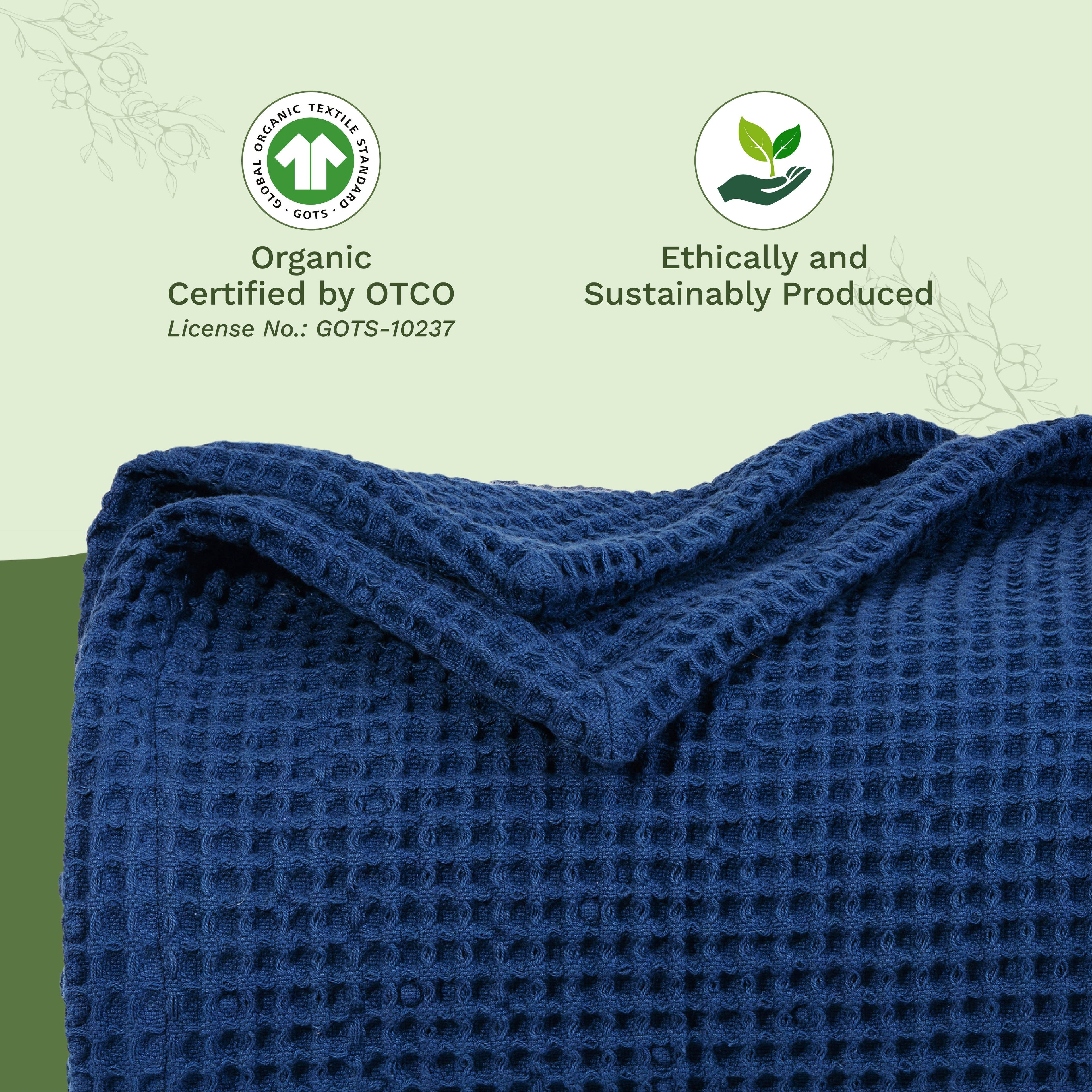 Waffle Weave Blanket home decor with nature-inspired artwork - product view 10
