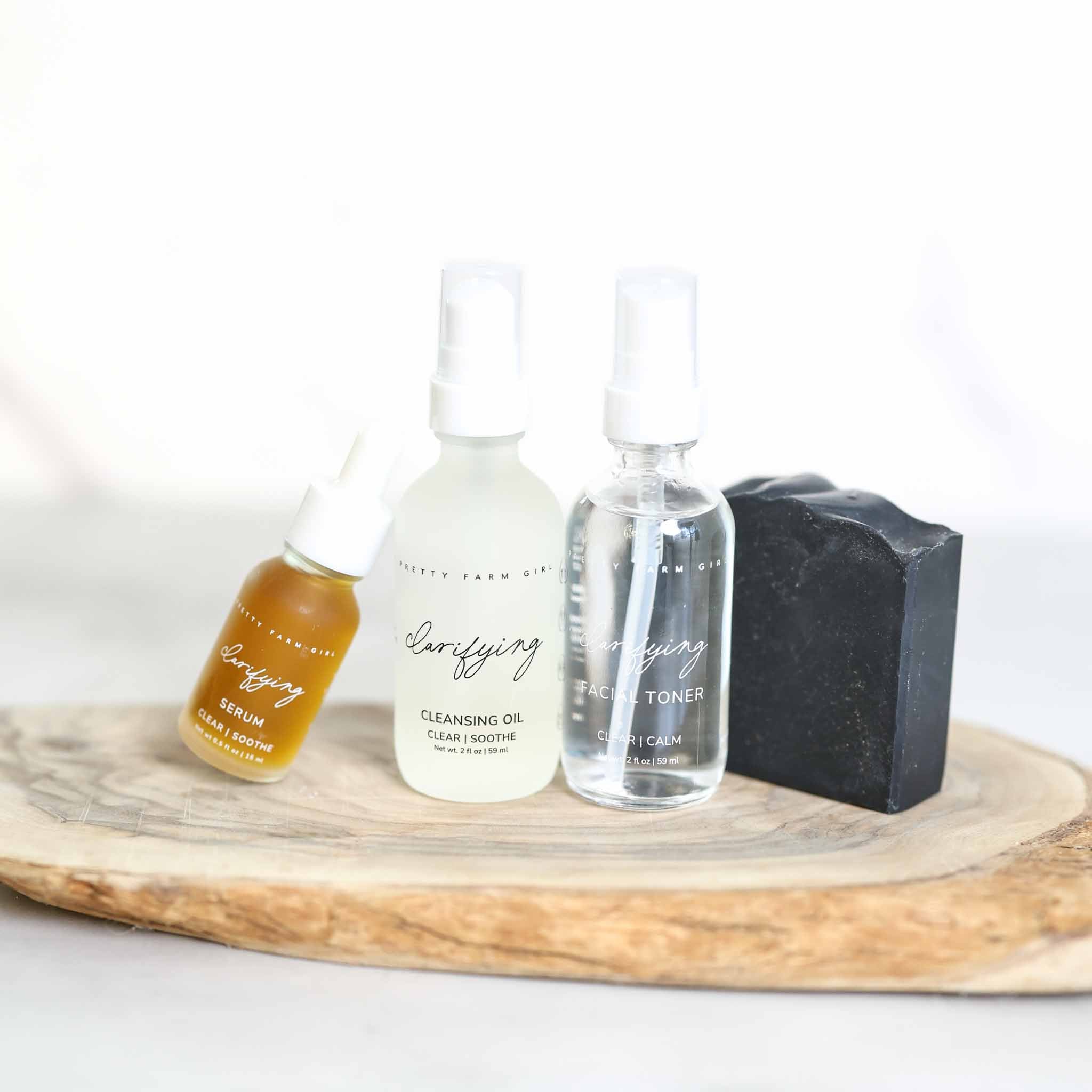 Clarifying Kit for Acne Prone Skin health & beauty with nature-inspired artwork