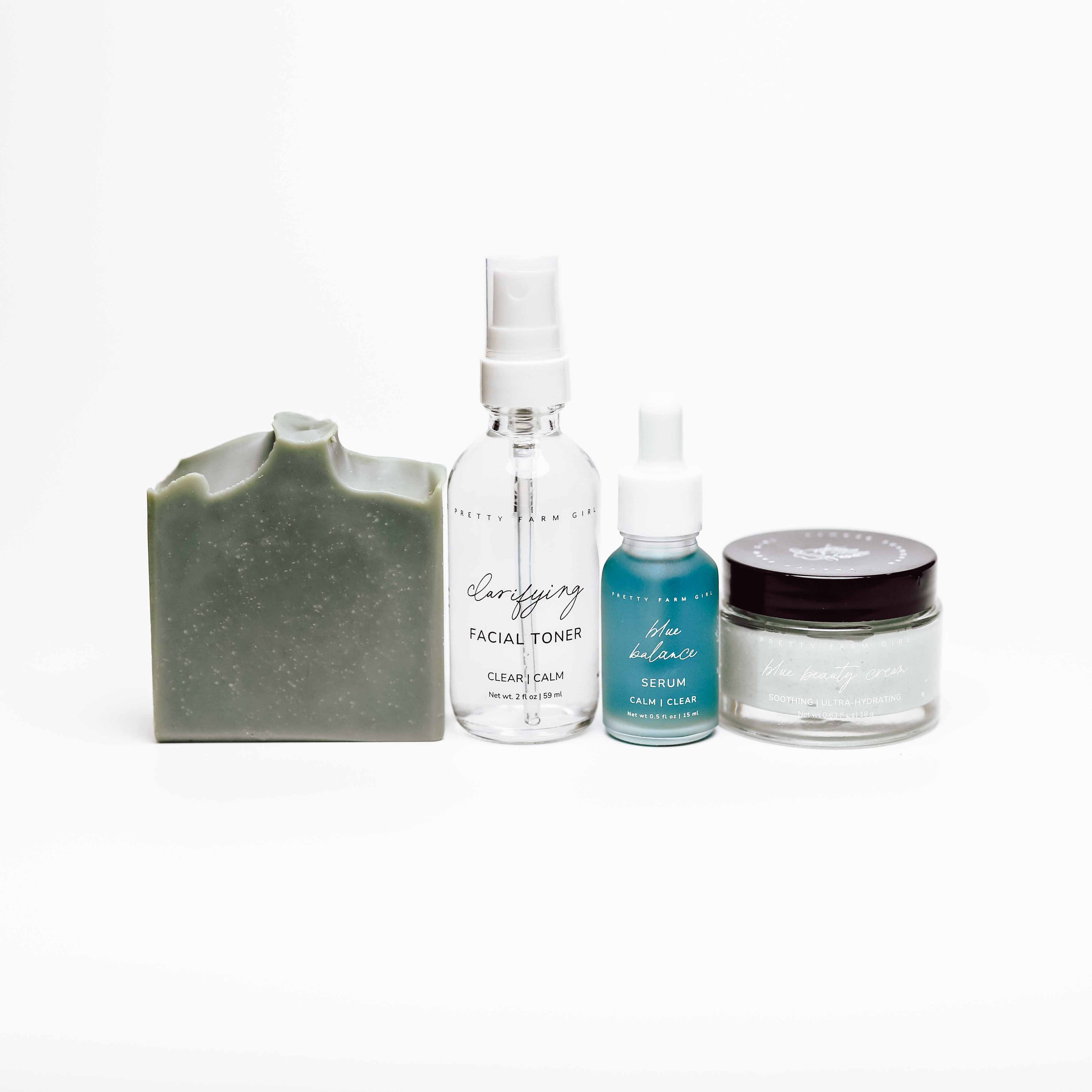 Clear + Calm Basics Kit health & beauty with nature-inspired artwork
