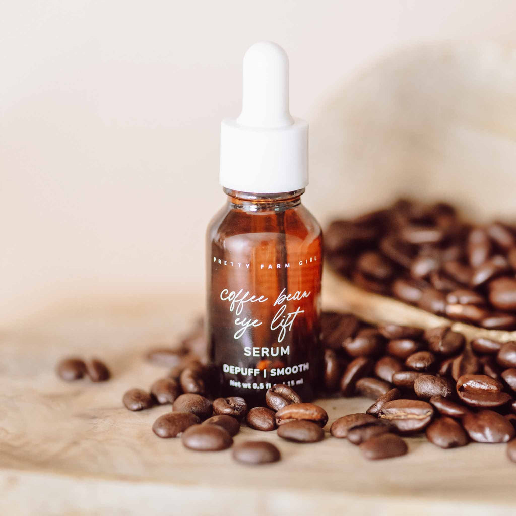 Coffee Bean Eye Lift Serum face serum with nature-inspired artwork - product view 2