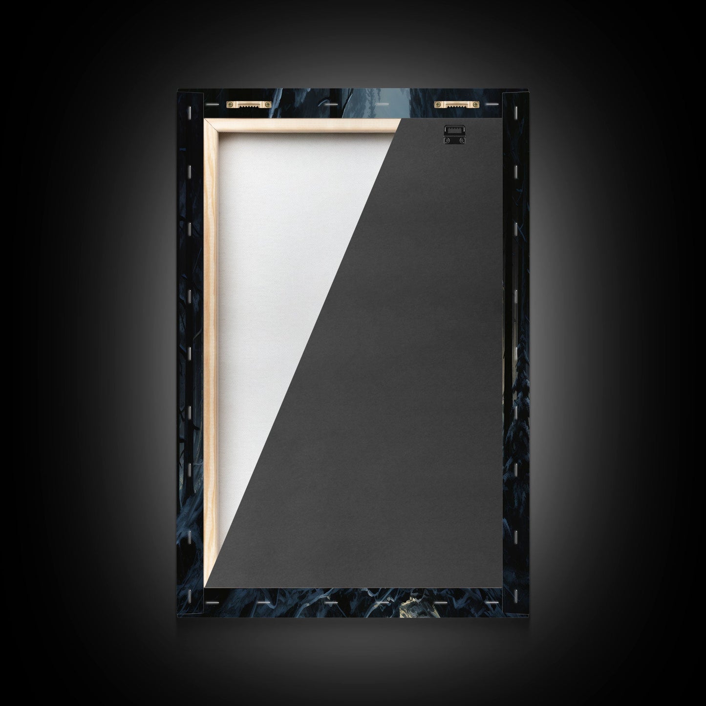 3 Panel Dark Winter | Framed Canvas Print