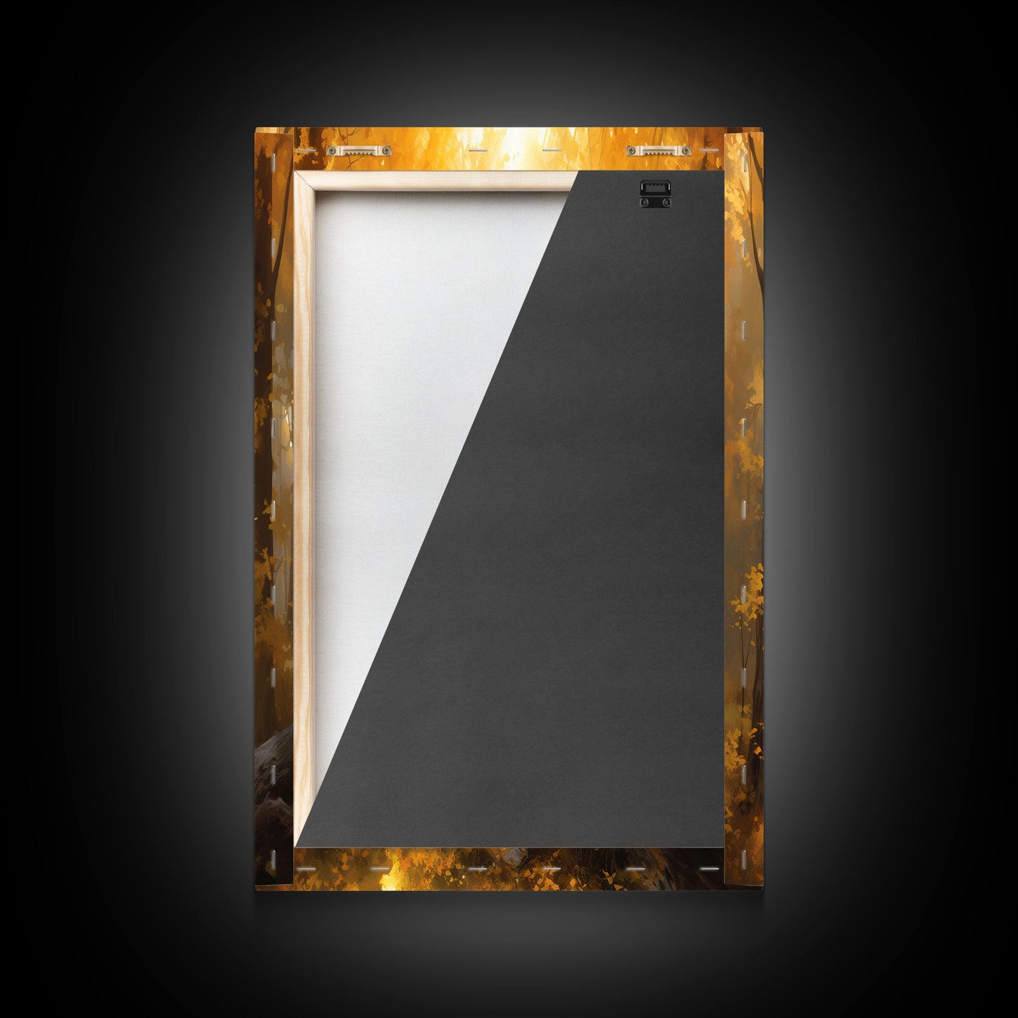 3 Panel Golden Hour Forest | Framed Canvas Print