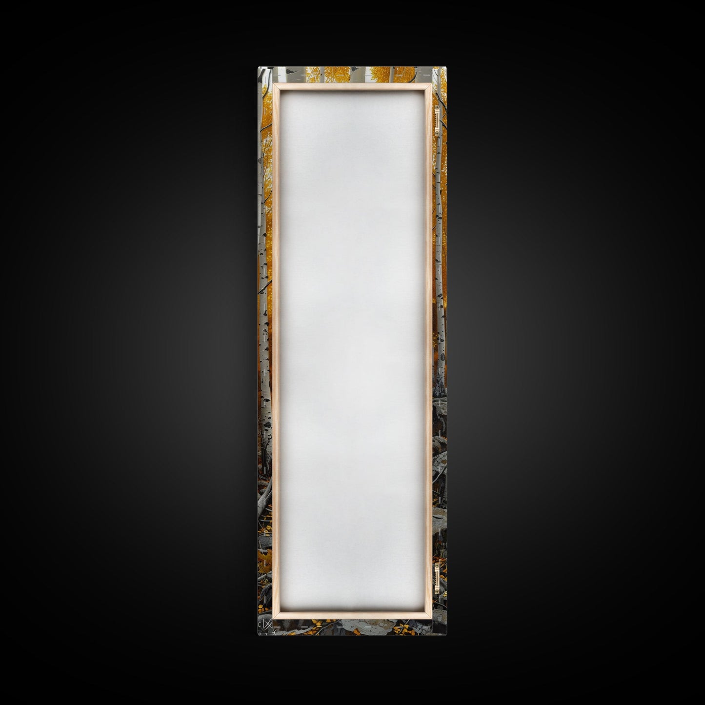 Birch Tree Forest | Framed Canvas Print