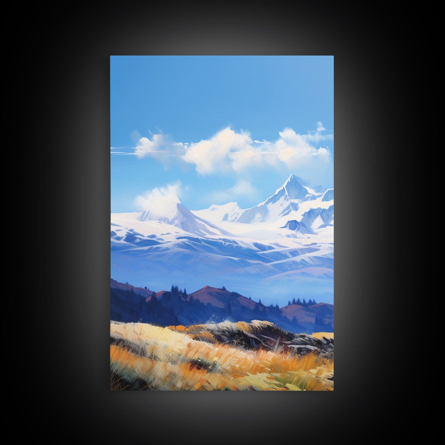 3 Panel Rocky Mountains | Framed Canvas Print