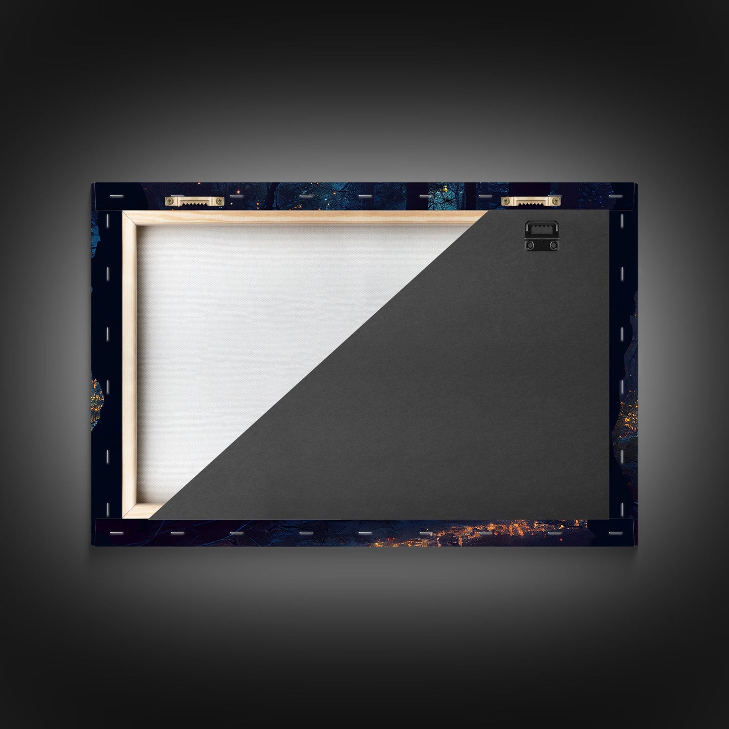 Enchanted Firefly Forest | Framed Canvas Print