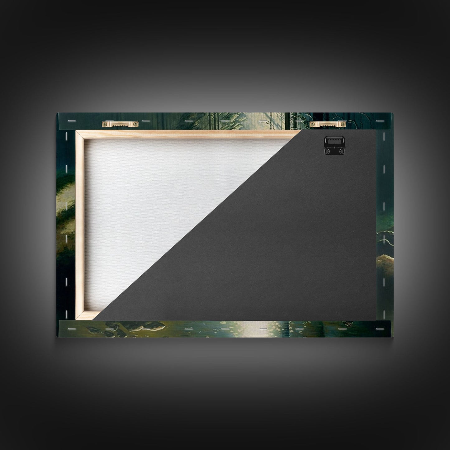 Colorful Landscape Watercolor Art | Framed Canvas Print