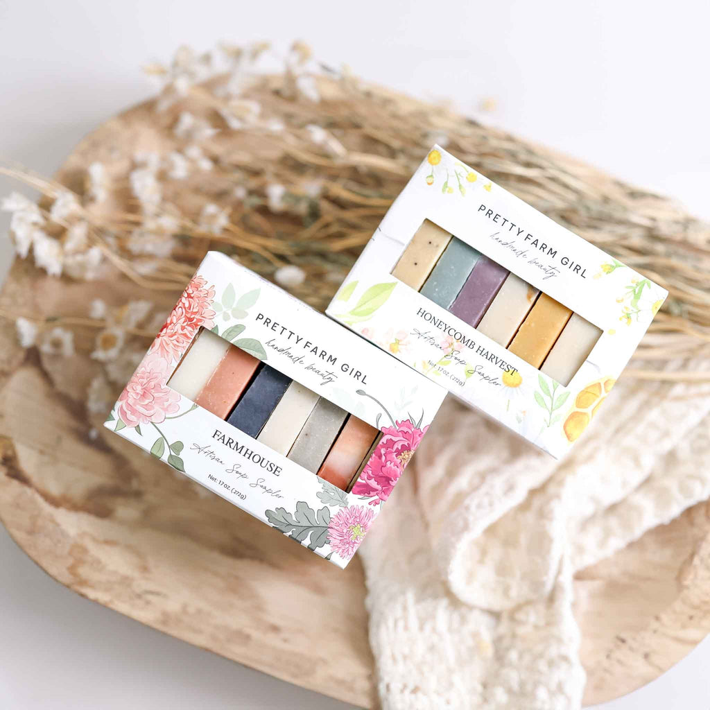 Complete Soap Sampler Set uncategorized / needs cleanup with nature-inspired artwork