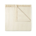 Organic Cotton Throw with Tassels blanket/throw with nature-inspired artwork