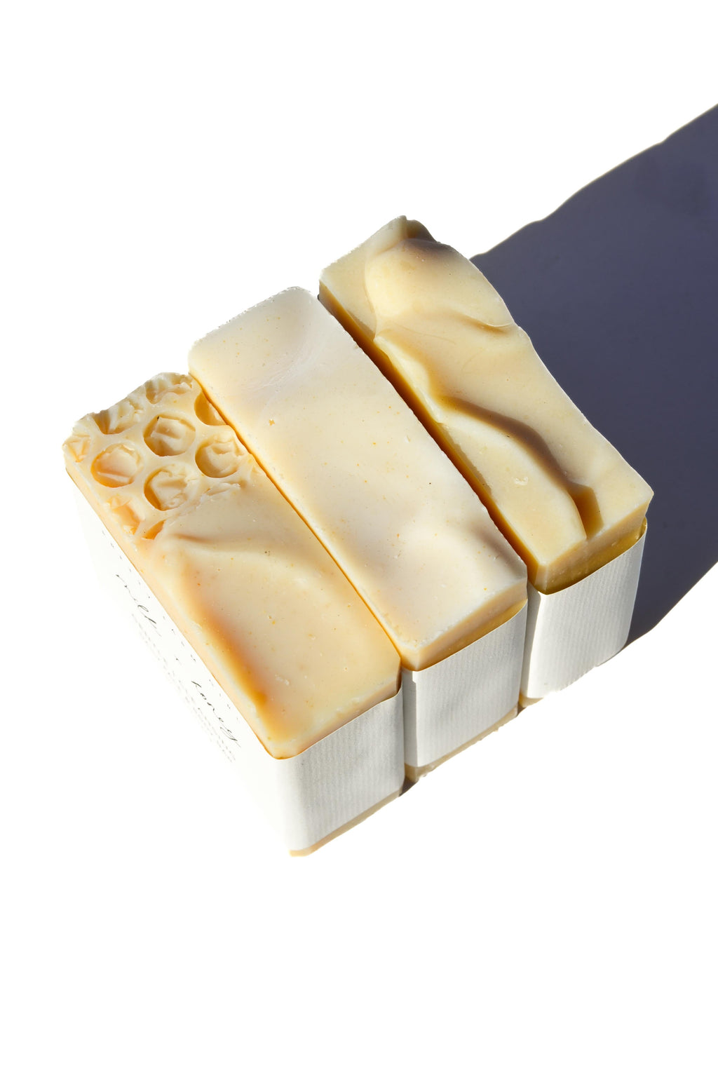 Fragrance Free Handmade Tallow + Goat Milk Soap Bar Trio uncategorized / needs cleanup with nature-inspired artwork - product view 2