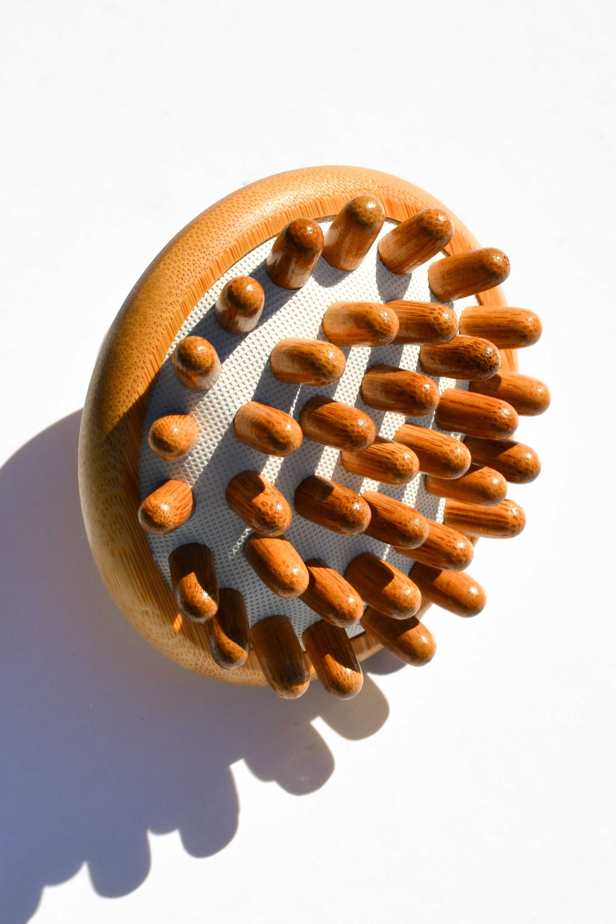 Bamboo Stimulating Scalp Massager uncategorized / needs cleanup with nature-inspired artwork - product view 2