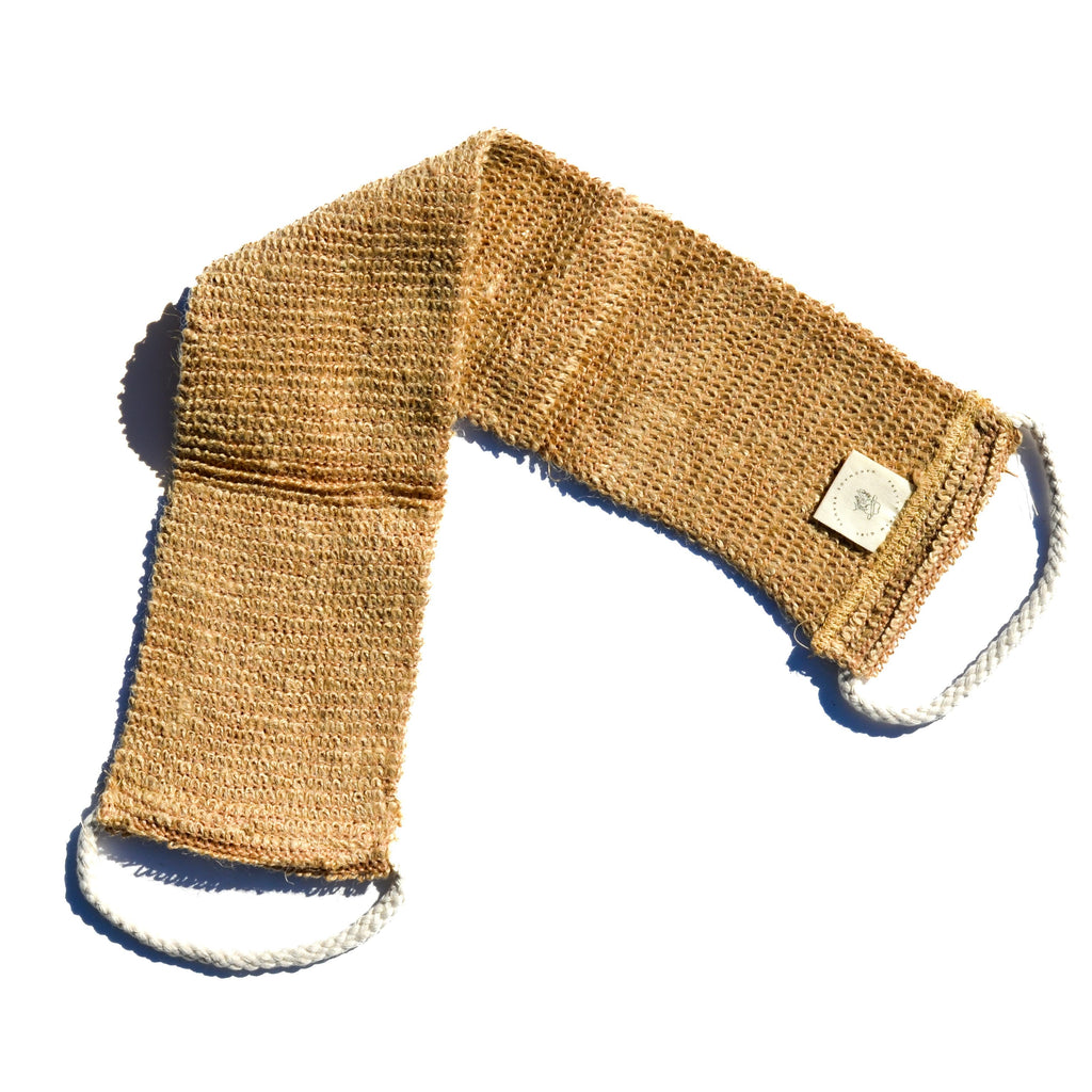 Sisal Back Exfoliating Strap uncategorized / needs cleanup with nature-inspired artwork - product view 2