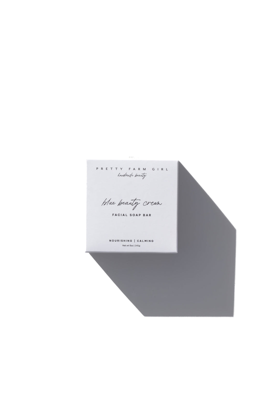 Blue Beauty Cream Facial Bar bar soap with nature-inspired artwork - product view 6