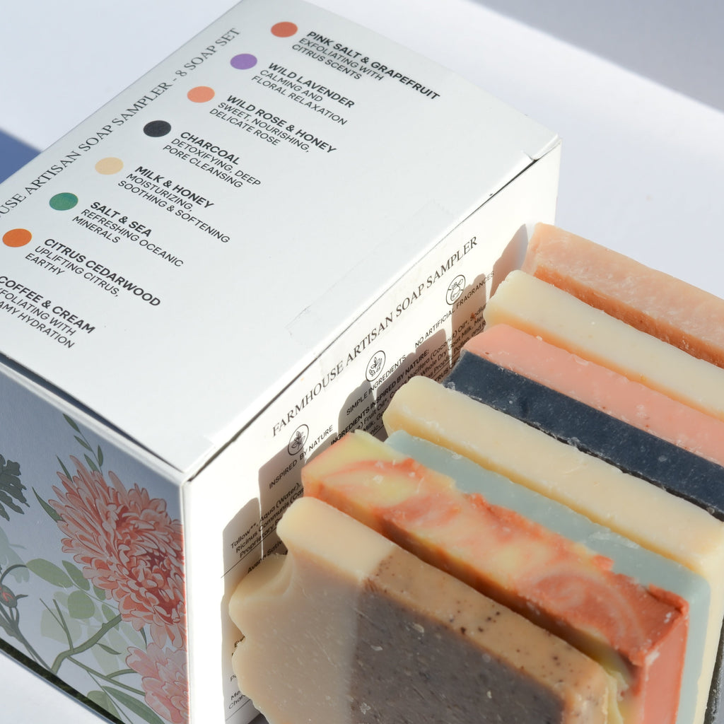 Farmhouse Artisan Goat Milk & Tallow Soap Sampler soap with nature-inspired artwork - product view 5