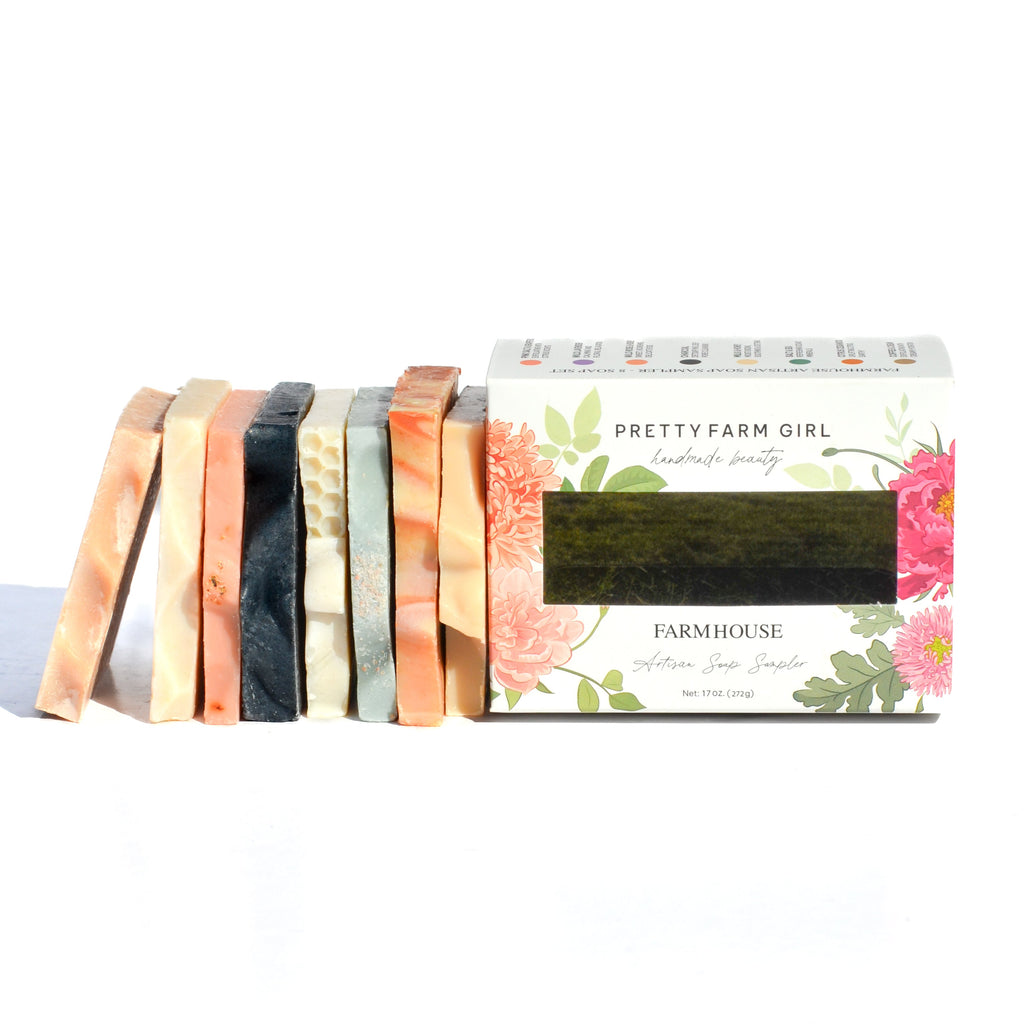 Farmhouse Artisan Goat Milk & Tallow Soap Sampler soap with nature-inspired artwork - product view 3