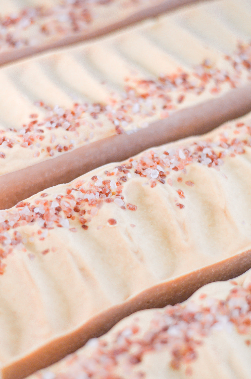 Pink Salt + Grapefruit Cleansing Bar Handmade Tallow and Goat Milk bar soap with nature-inspired artwork - product view 2
