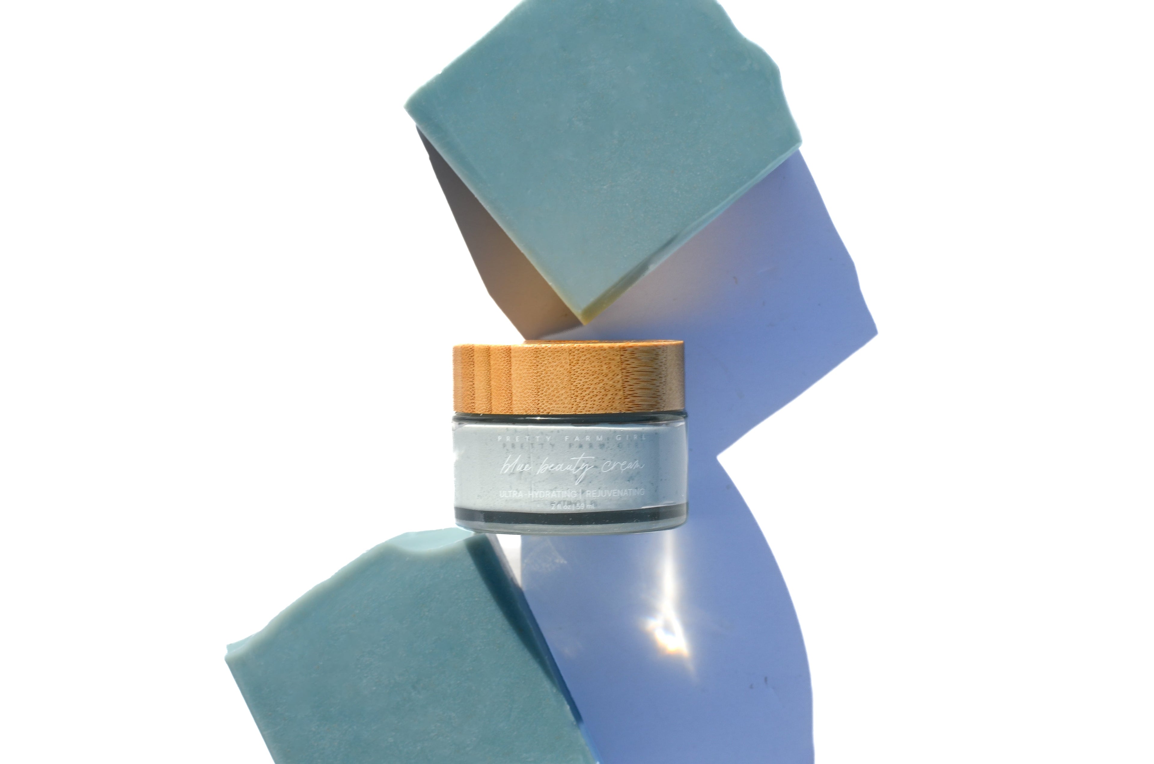 Blue Beauty Cream Facial Bar bar soap with nature-inspired artwork - product view 5
